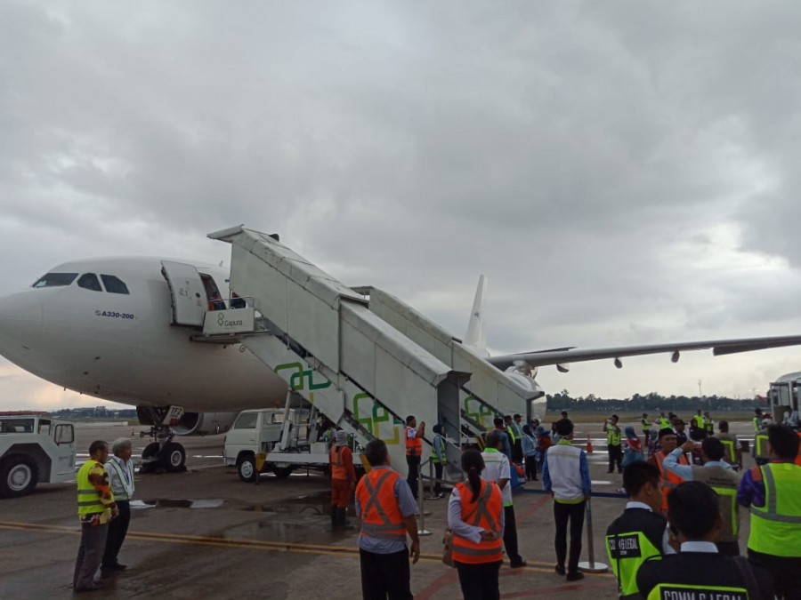 Kloter Lima Jamaah Haji Banjarmasin Diterbangkan ke Madina