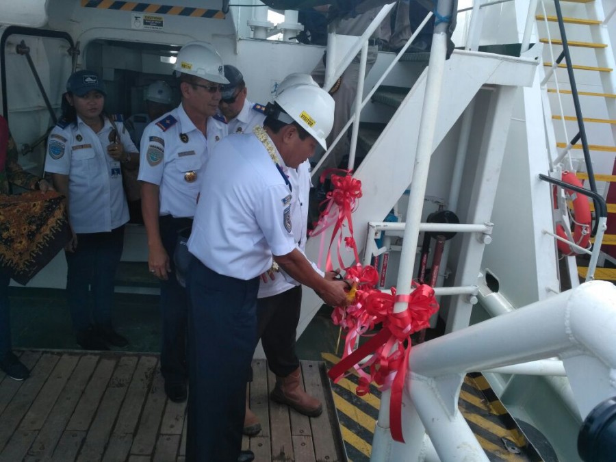Ditjen Hubla Luncurkan Kapal Navigasi KN Bacan