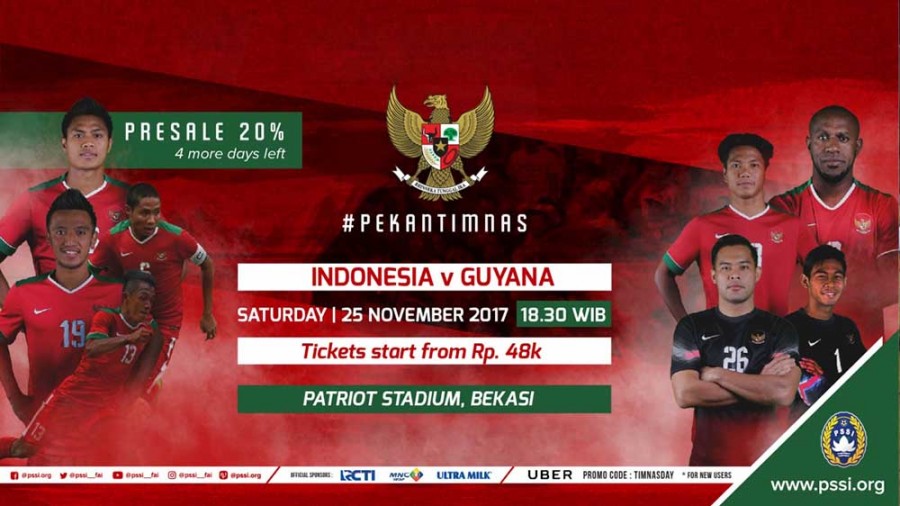 Timnas Indonesia Siap Tempur Hadapi Guyana