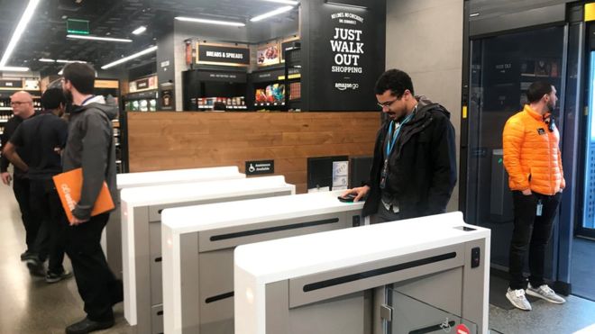Amazon Buka Supermarket Pertama Tanpa Kasir