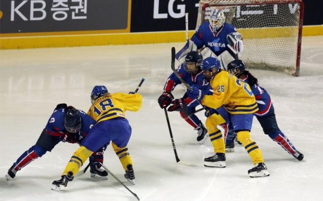 Tim Hoki Es Swedia Ungguli Pasukan Gabungan Korea Bersatu