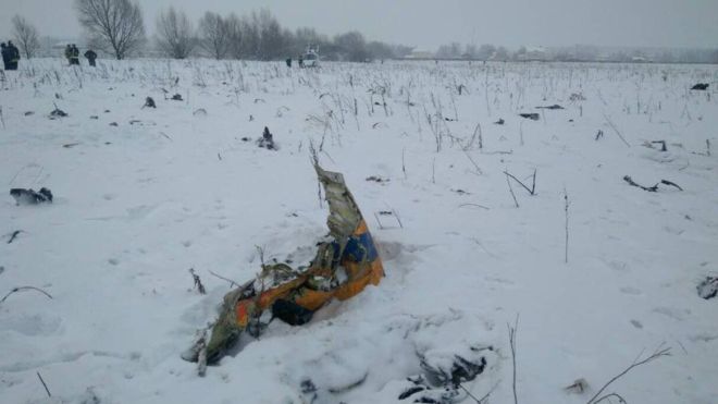 Pesawat Rusia Terbakar Dan Jatuh, 71 Dikhawatirkan Tewas