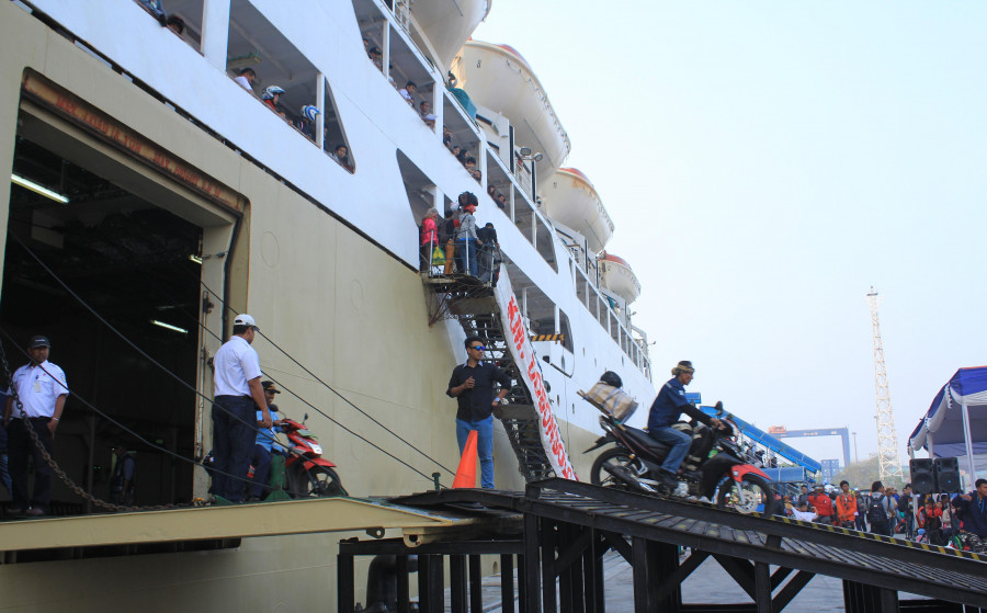 Pengguna Sepeda Motor Yang Mendaftar Dengan Kapal Laut Hingga H - 12 Mencapai 78,53 Persen