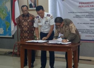 Ditjen Hubla Serahkan Konsesi Pelabuhan Kijing Kepada PT Pelindo II