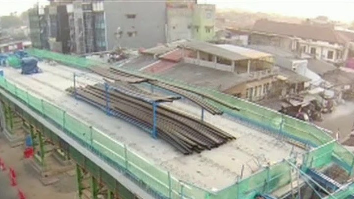 Progres Pembangunan LRT Jakarta Koridor I Mencapai 75 Persen