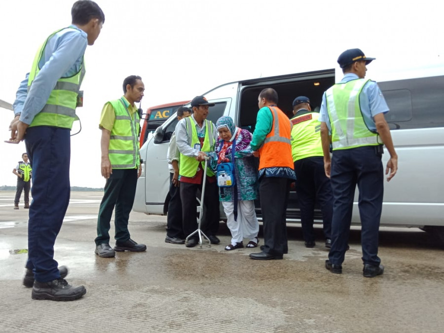Embarkasi Banjarmasin Berikan Pelayanan Khusus Calon Jamaah Usia Lanjut