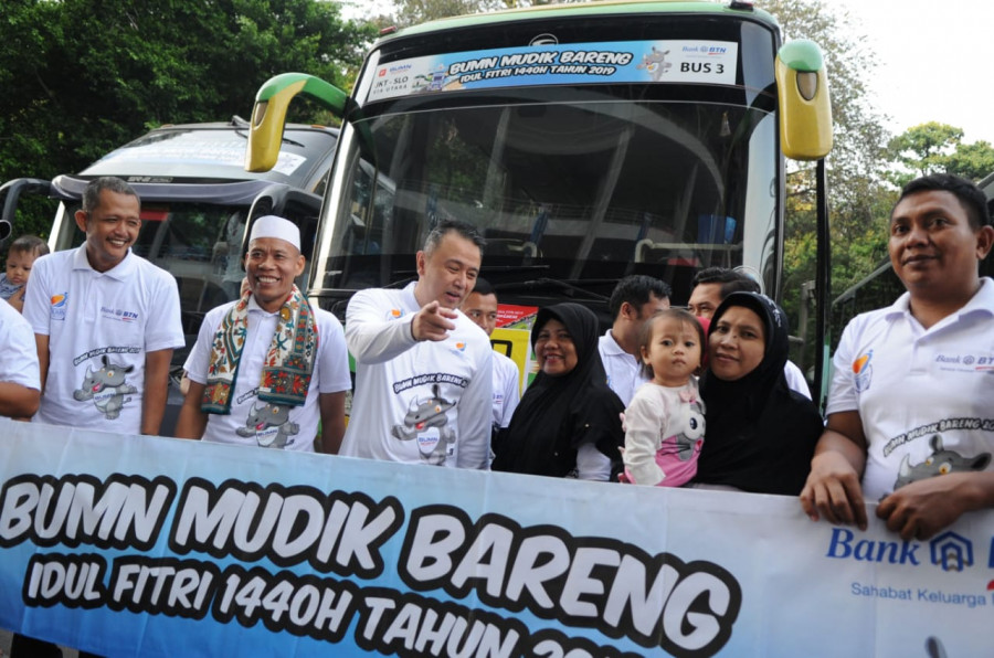 Bank BTN Berangkatkan 2.500 Pemudik 