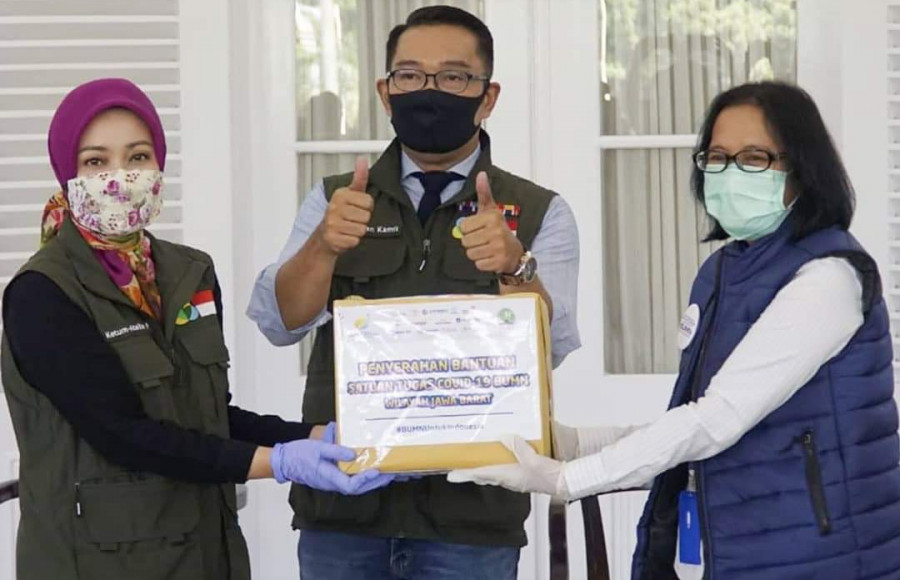 Konsorsium BUMN di Jawab Barat Serahkan Bantuan ke 120 RS Di Jabar