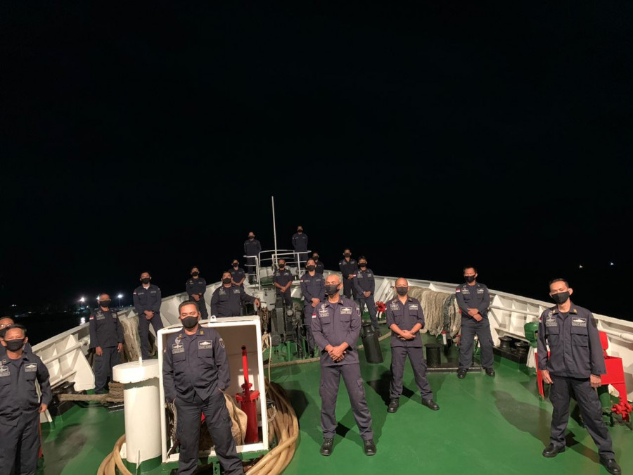 PLP Tanjung Priok Turunkan KN Alugara untuk Amankan MV Amsterdam di Teluk Jakarta