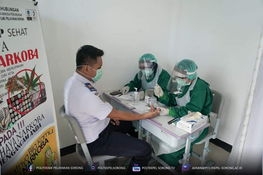 Poltekpel Sorong Gelar Rapid Test COVID-19 Bagi Dosen dan Karyawan