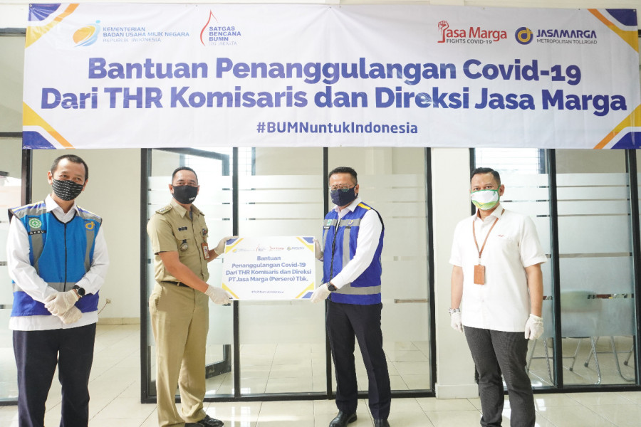 Rp6.68 M THR Direksi & Komisaris Jasa Marga Group Disalurkan ke Masyarakat Terdampak Covid-19