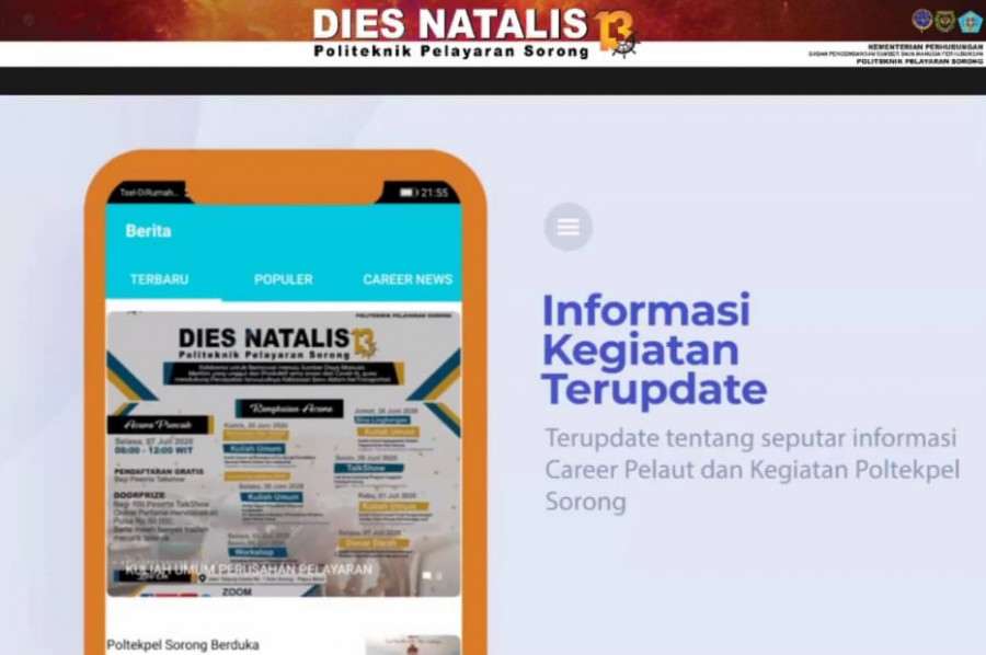 Tingkatkan Kualitas dan Lulusan Diklat, Poltekpel Sorong Ciptakan Aplikasi SIAP Untuk Alumni