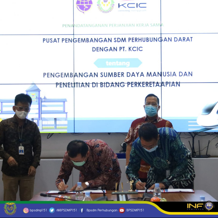 BPSDM Akan Mendidik dan Melatih SDM Operator KCIC Di Dua Kampus Ternama