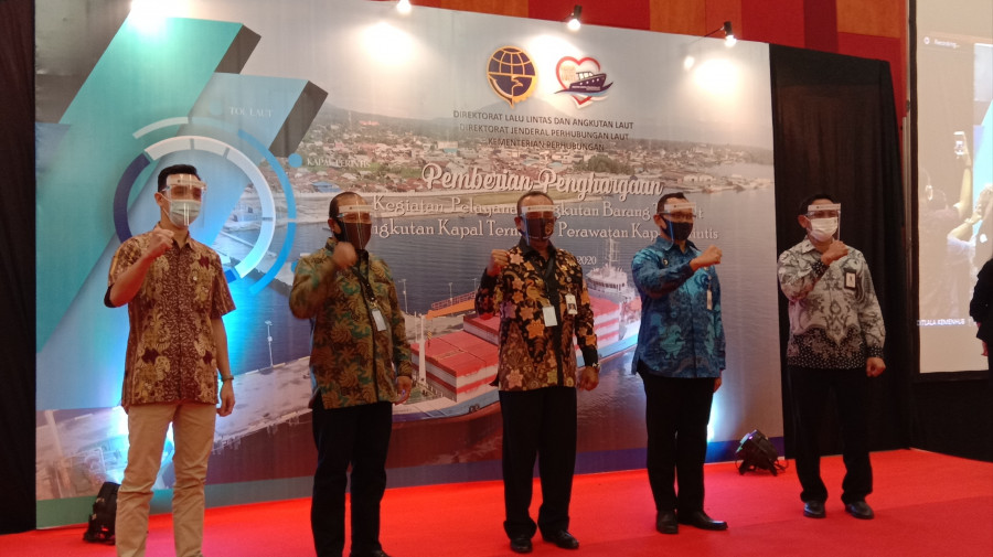 Kemenhub Beri Penghargaan Operator Kapal Pelabuhan dan Pemda Pendukung Program Tol Laut 2020