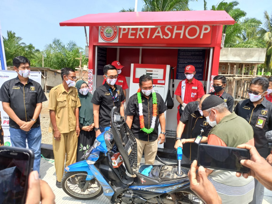 Genjot Ekonomi Warga, Pertamina Hadirkan Pertashop di Desa Pasar Pino Bengkulu