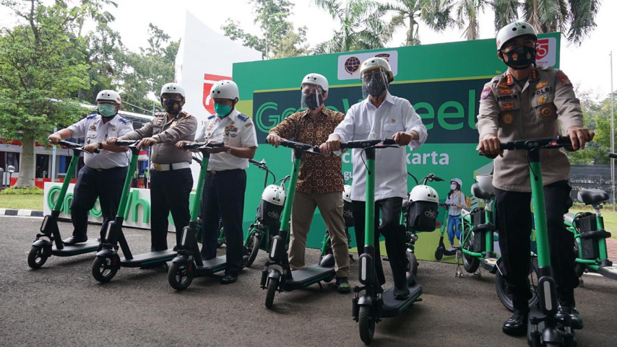 Menhub Apresiasi Grab Luncurkan Skuter Elektrik Wheels Saat Pandemi