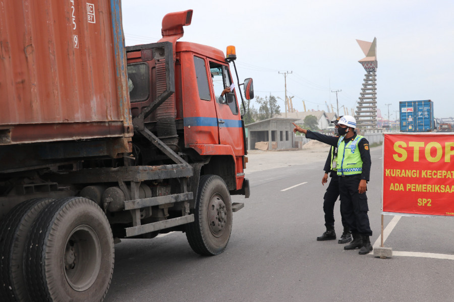 TPK Belawan Lakukan Penataan Akses Masuk Truk Petikemas
