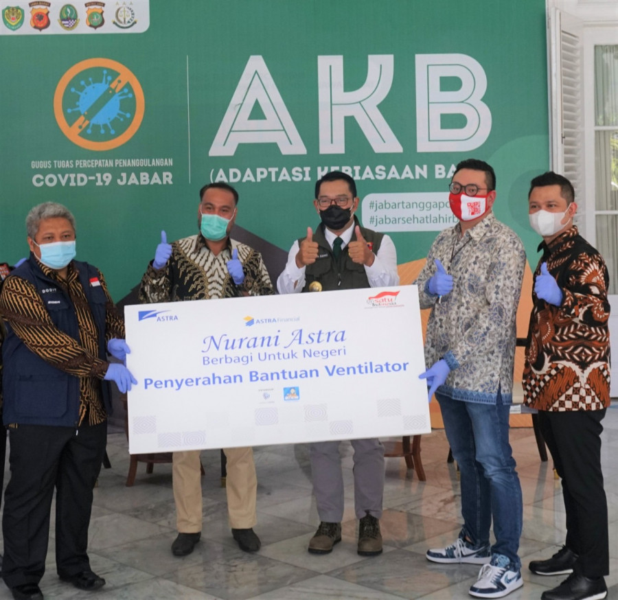 Astra Financial, Bantu 3 Ventilator Untuk Masyarakat Jawa Barat