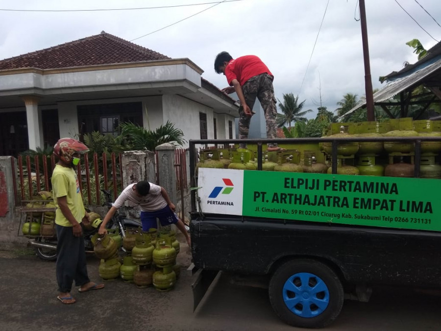 Pasca Banjir, Pertamina Pastikan Stok LPG di Cicurug Sukabumi Aman