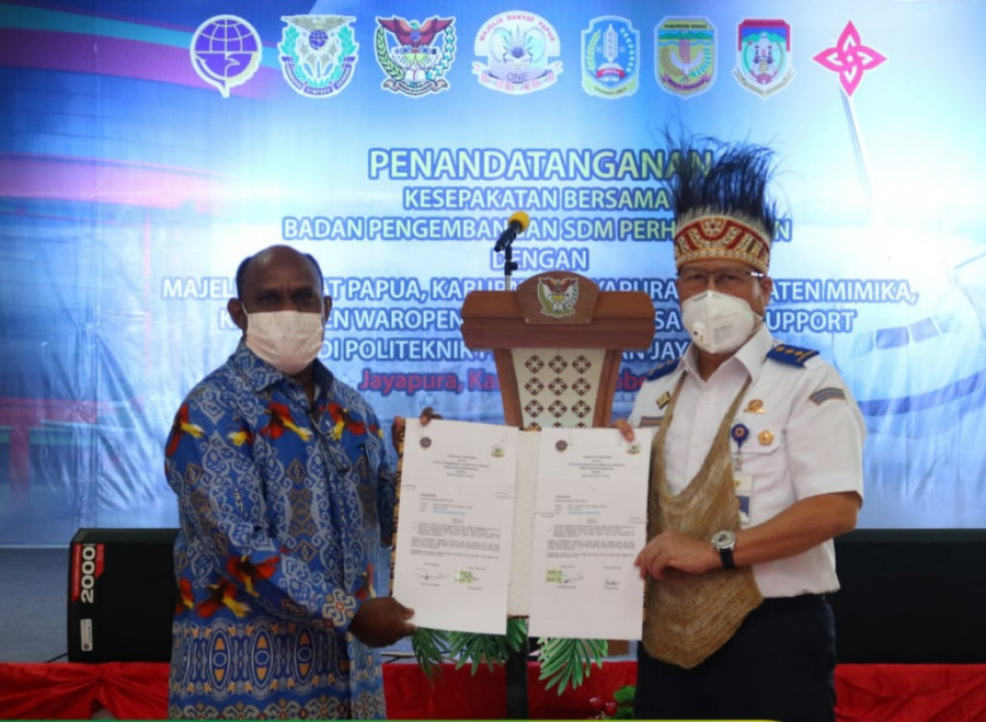 BPSDM Perhubungan Teken MoU Bidang SDM Dengan Pemda dan Masyarakat Adat Papua