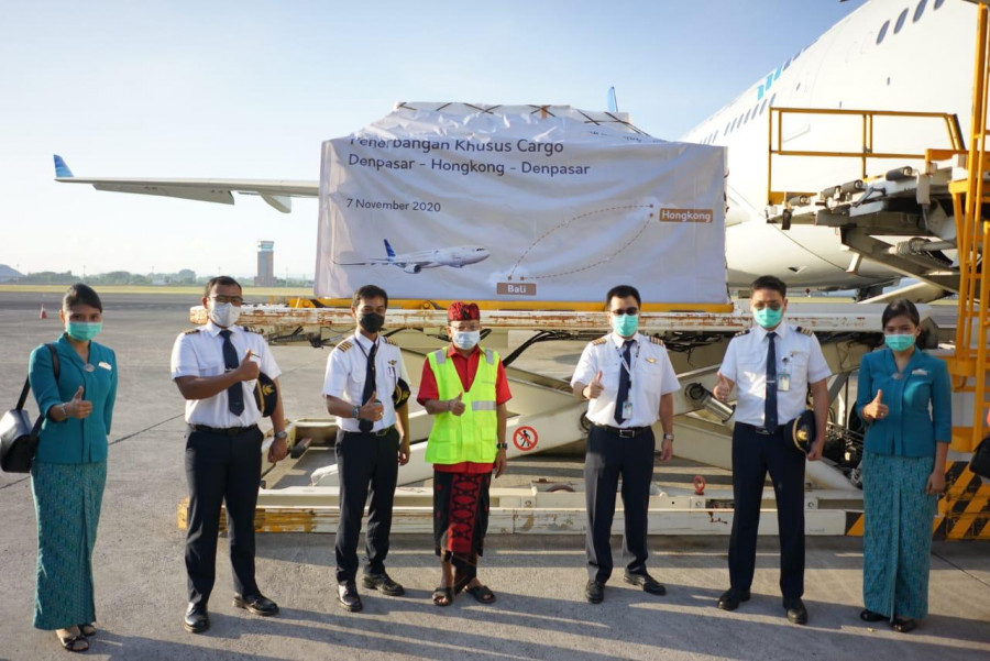 Layani Angkutan Kargo, Garuda Indonesia Angkut 30 Ton Produk Ekspor Bali ke Hongkong