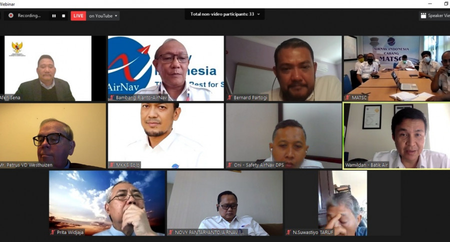 CSAS Indonesia dan KKIP ICAO Montreal Gelar Webinar NOSS for Air Navigation Service Provider