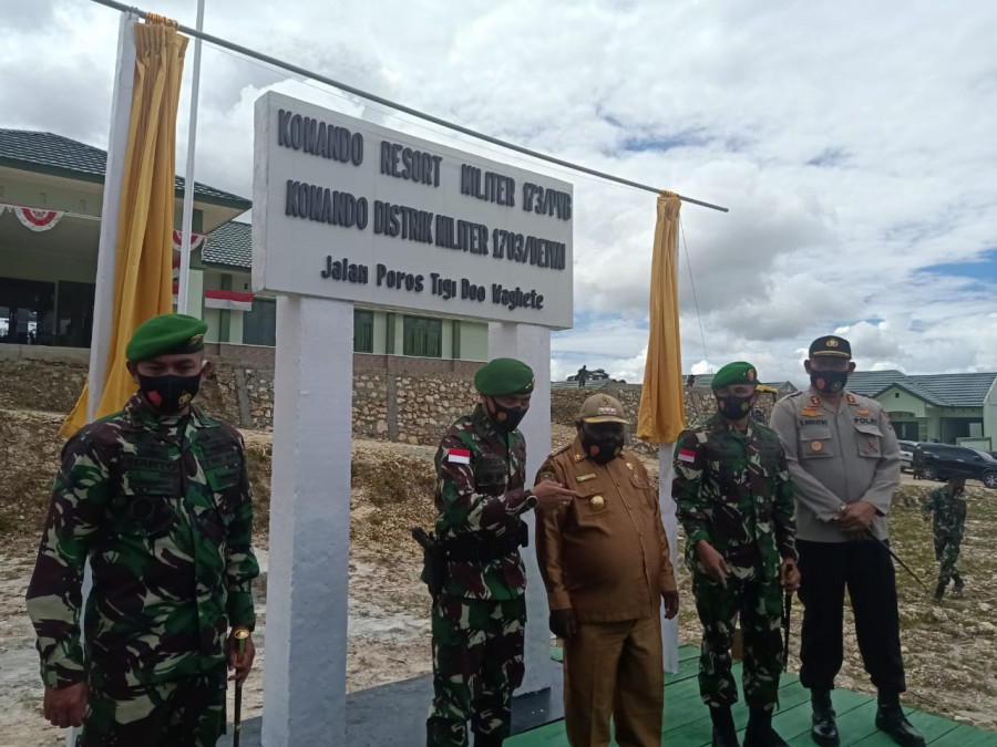 Pangdam XVII/Cenderawasih Resmikan Kodim 1703/Deiyai Papua