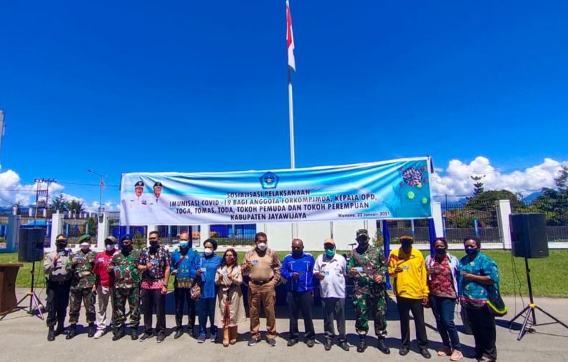 Kodim 1702 Jayawijaya Sosialisasikan Vaksin Covid-19
