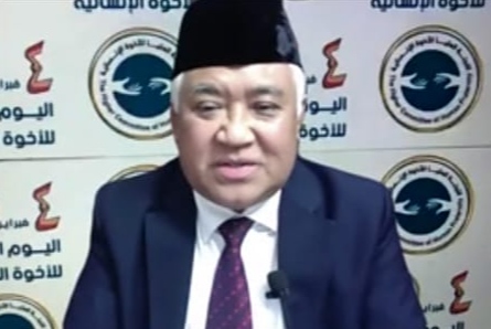 Din Syamsuddin Bicara di Hari Persaudaraan Kemanusiaan Sedunia di Al Azhar Kairo