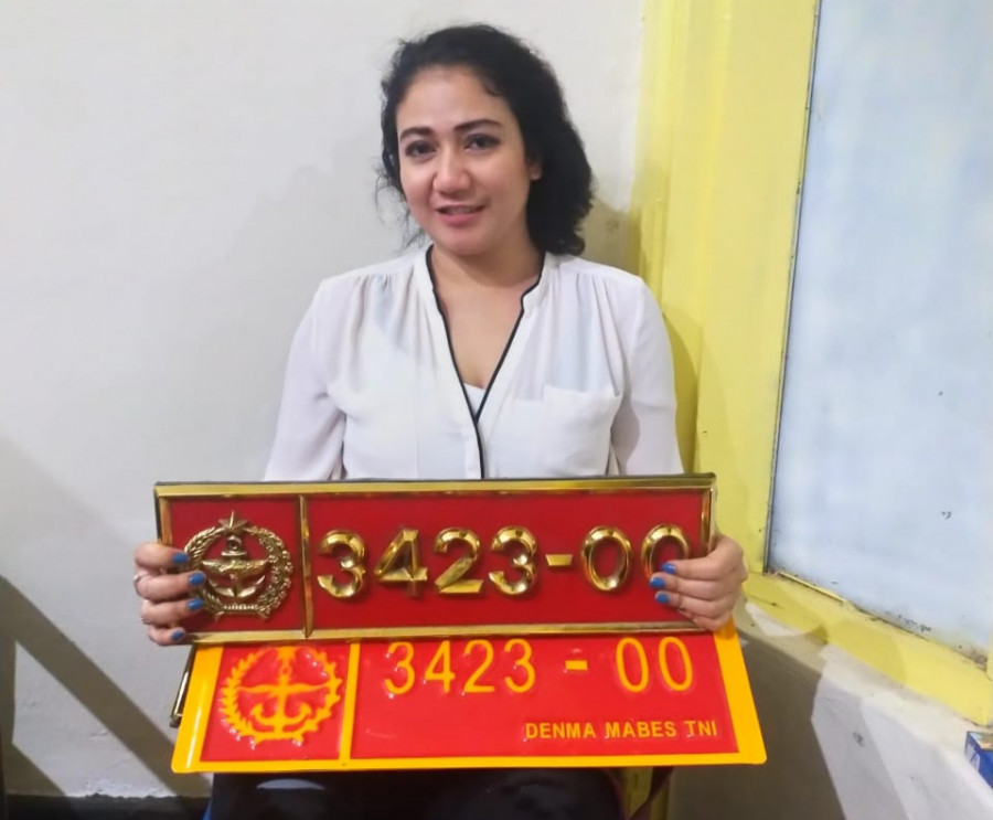 Wanita Cantik Pengguna Plat Dinas Palsu 3423-00 Ditangkap POM TNI