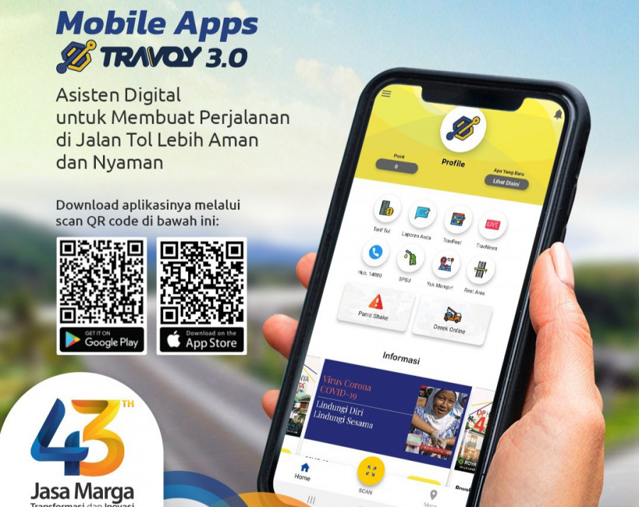 Bantu Pengguna Jalan Tol, Jasa Marga Luncurkan Aplikasi Travoy 3.0