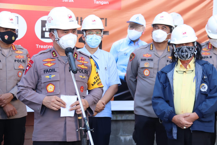 Selasa Sore, Kapolda Metro Tinjau Kawasan Tangguh Jaya di PT Bogasari