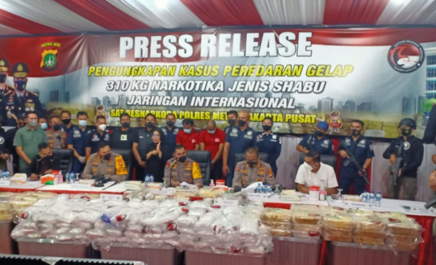 Kapolda Metro Jaya Apresiasi Polres Jakarta Pusat Ungkap Sabu 310 Kg Di Tanah Abang