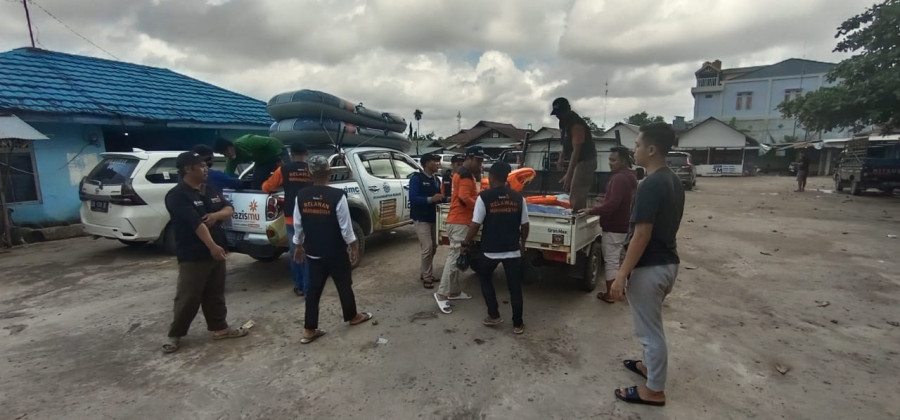 LazisMU Bersama MDMC Salurkan Bantuan ke Korban Banjir Tanah Bumbu Kalsel