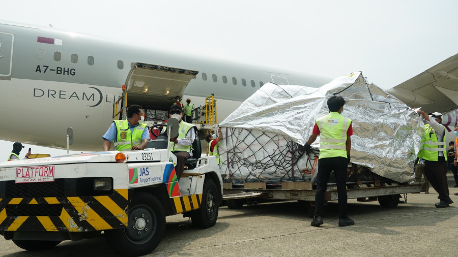 JAS Gunakan Thermal Blanket Saat Tangani Kargo Vaksin Covid-19