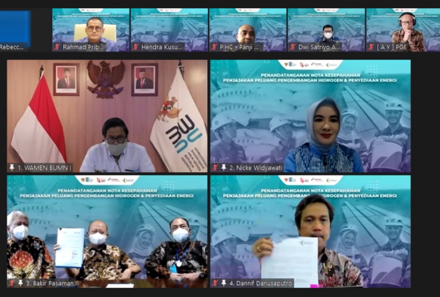 Pertamina NRE dan Pupuk Indonesia Kembangkan Hidrogen