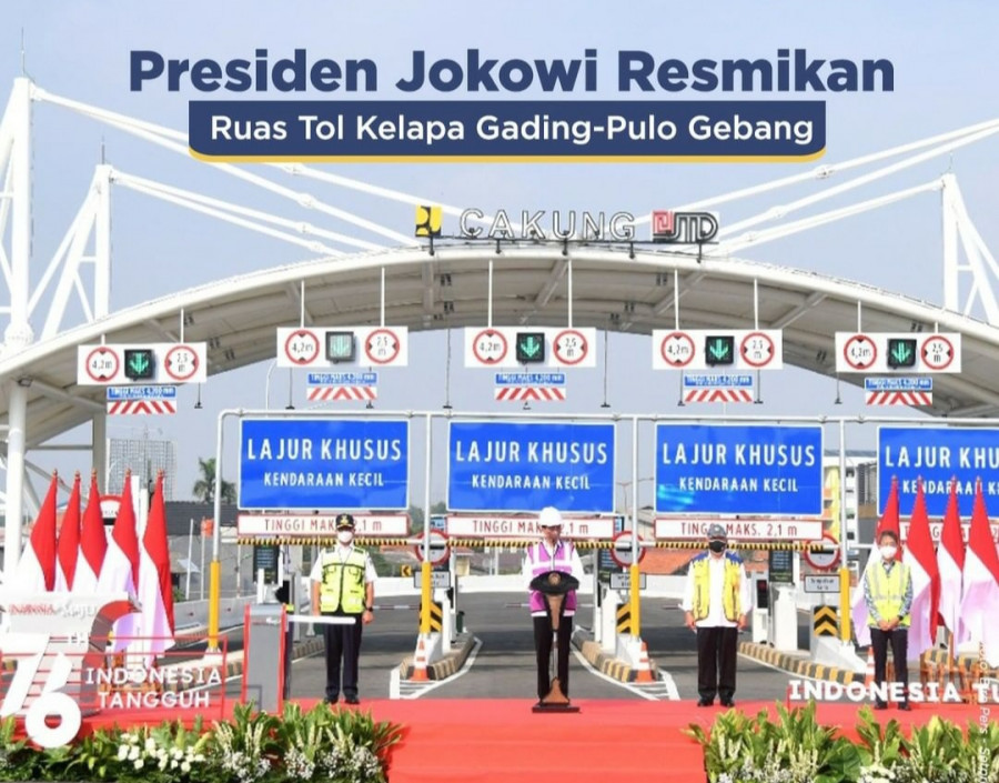 Jalan Tol Layang Kelapa Gading-Pulo Gebang Dioperasikan