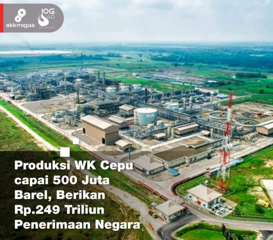 Sampai 2021, WK Cepu Sumbang Rp249 Triliun ke Penerimaan Negara