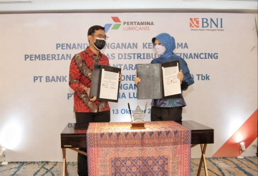 Pertamina Lubricants & Bank BNI Tingkatkan Kinerja Distributor Melalui Distributor Financing