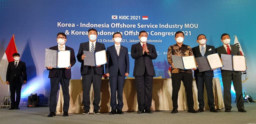 Elnusa & Samin MTS Teken Mou di Korea-Indonesia Offshore Congress 2021