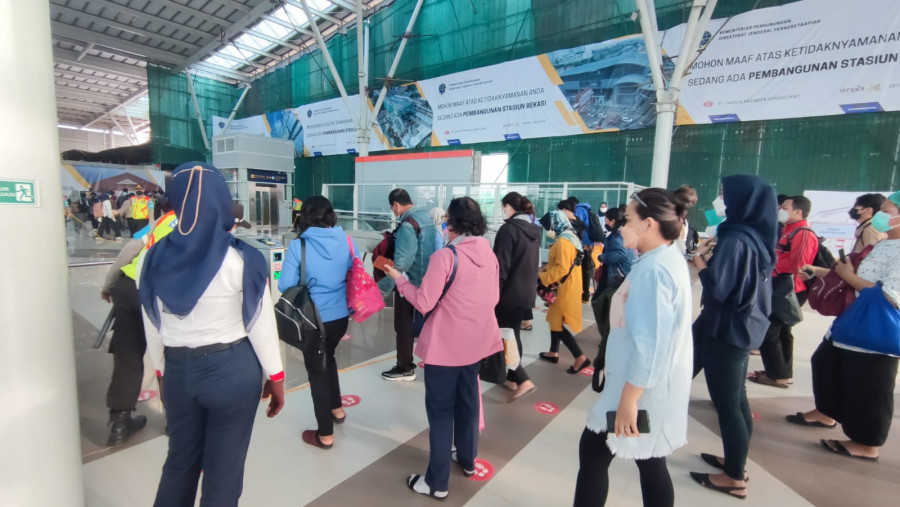 Senin, Operasional Bangunan Baru Stasiun Bekasi Berjalan Lancar