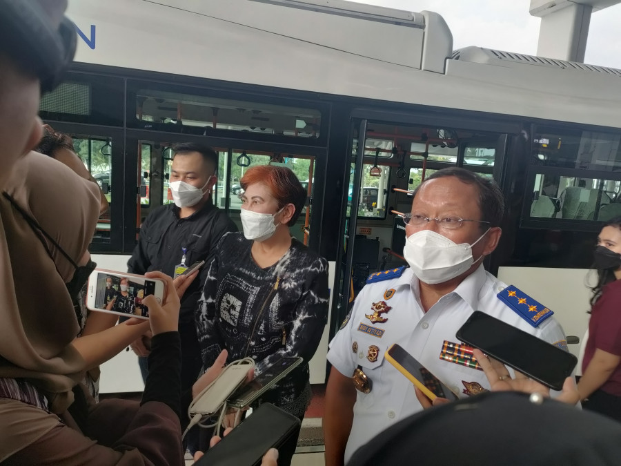 HUT ke 75, Perum Damri Luncurkan Bus Listrik