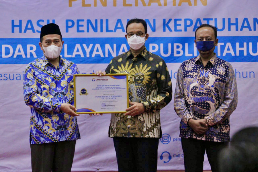 Pelayanan Publik yang Prima, Pemprov DKI Jakarta  Pertahankan Predikat Kepatuhan Tinggi