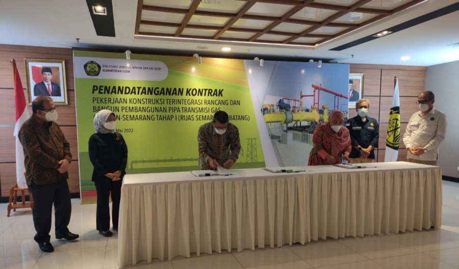 Kementerian ESDM & PT Enusa Teken Kontrak Pembangunan Pipa Cisem Tahap I Senilai Rp1,17 T