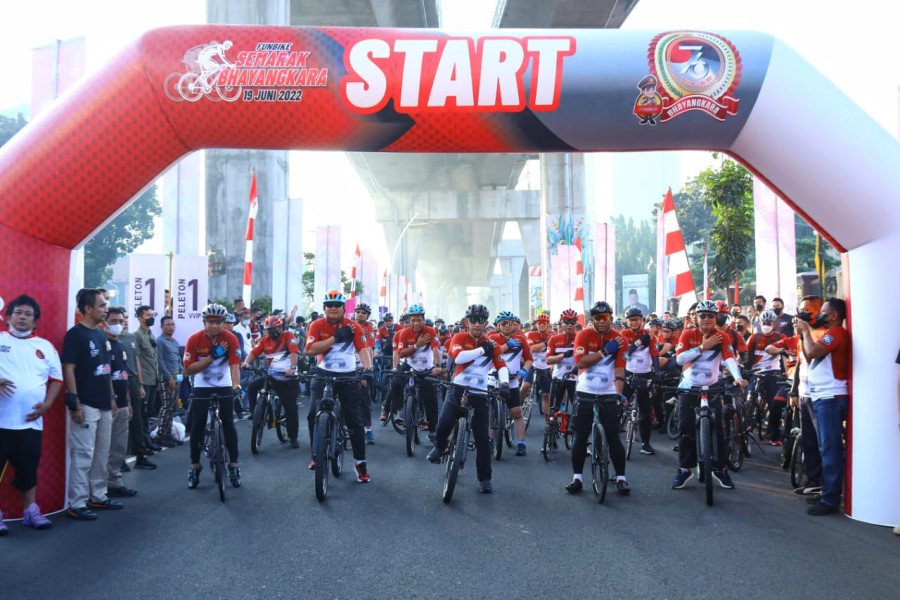 Fun Bike, Kapolri Tegaskan Sinergitas Kunci Amankan Seluruh Agenda Bangsa
