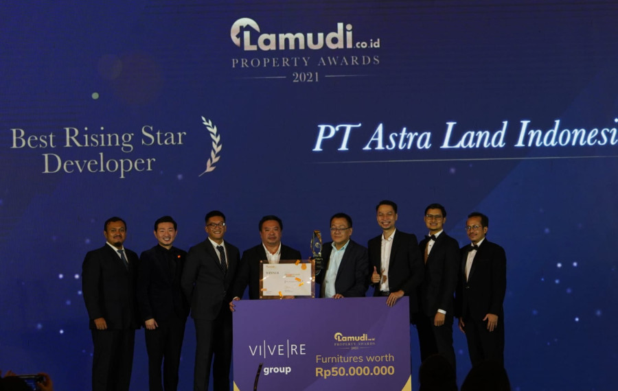 Raih Penghargaan Best Rising Star Developer Ajang Lamudi.co.id Property Awards 2021
