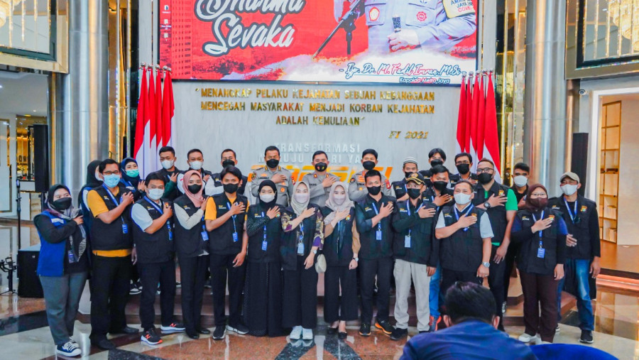 Kapolda Berikan Apresiasi Kepada Relawan Qurban