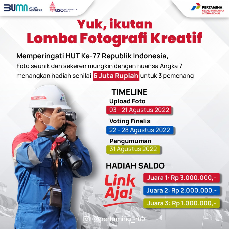 Pertamina KPI Balikpapan Kaltim Selenggarakan Lomba Foto