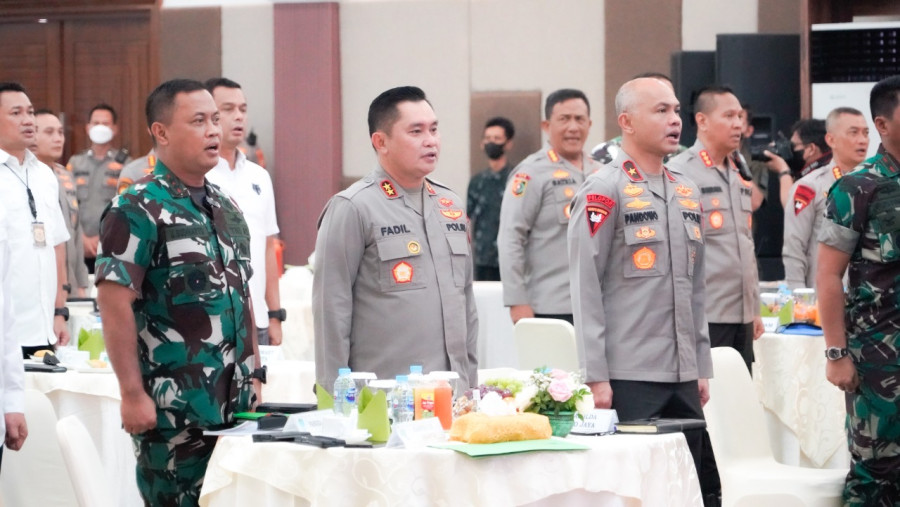 Polda Metro dan Kodam Jaya Bahas Pengamanan Kenaikan Harga BBM.