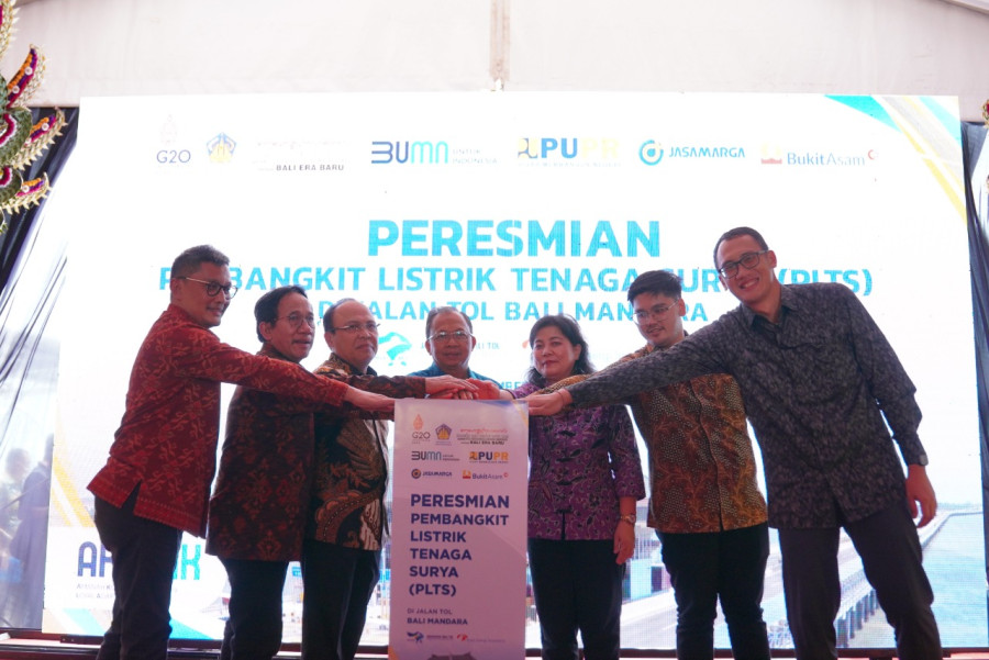 PLTS di Jalan Tol Bali - Mandra Resmi Beroperasi, Dukung Presidensi G20